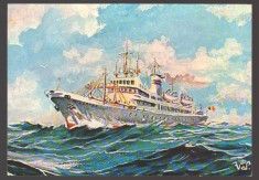 CPIB 25173 CARTE POSTALA - NAVROM ROMANIA. NEPTUN, NAVA SCOALA A MARINEI COMERCIALE CONSTRUITA IN 1976, NECIRCULATA