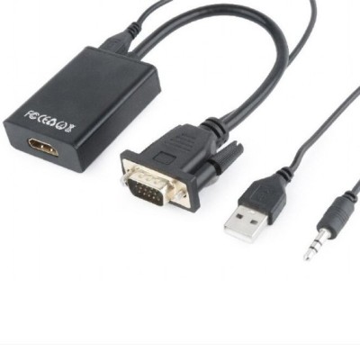 CABLU video GEMBIRD, splitter HDMI(T) la VGA(M)+Jack3.5mm(T), 15cm foto