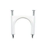 Clema pentru cablu cu doua cuie, 32mm, 100 bucati, fixare cabluri