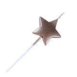 Cumpara ieftin Lumanare pentru tort cu design steluta lucioasa, betisor pentru fixare inclus, 11 x 3.2 cm, decor festiv, roz