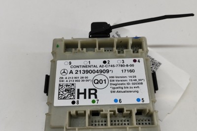Modul de control ușă dreapta spate MERCEDES-BENZ E W213 2017 OEM: A2139004909,A2139012800,A2139023905,A2C7457780800 22344882 foto