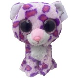 Jucarie cu ochi mari pisica roz cu pete ciclam