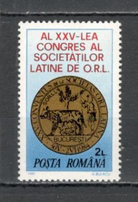 Romania.1984 Congresul societatii latine de ORL YR.785 foto