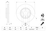 BOSCH 0 986 479 B69 Disc frana