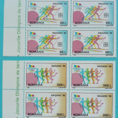 TIMBRE ROMÂNIA LP1447/1998 - J.O. NAGANO -Bloc de 4 timbre - MNH