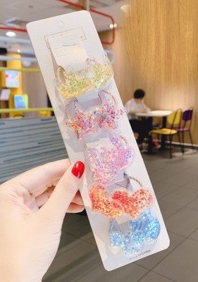 Set de 10 elastice pentru par - Stelute multicolore foto