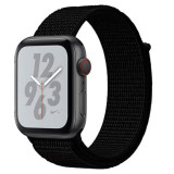 Cumpara ieftin Curea din material textil, nylon Edman pentru Apple Watch 1/2/3/4/5/6/7/8/9/SE/Utra, 42/44/45/49 mm, Negru