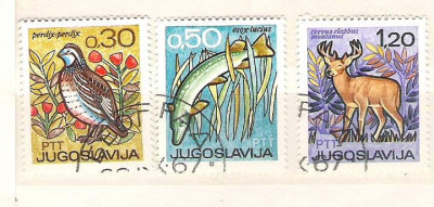 Yugoslavia Fauna, animals, fishes, PTT, used A.126 foto