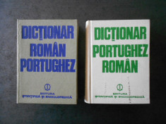 PAVEL MOCANU - DICTIONAR ROMAN-PORTUGHEZ / PORTUGHEZ-ROMAN 2 volume, cartonate foto