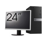 Pachet Second Hand Calculator DELL OptiPlex 5040 Tower, Intel Core i7-6700 3.40GHz, 8GB DDR3, 240GB SSD + Monitor 24 Inch NewTechnology Media