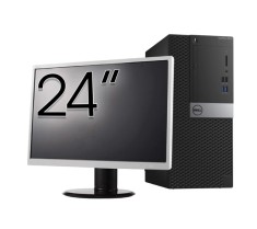 Pachet Calculator Second Hand DELL OptiPlex 5040 Tower, Intel Core i5-6500 3.20GHz, 8GB DDR3, 240GB SSD + Monitor 24&amp;quot; NewTechnology Media