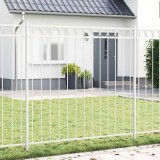 VidaXL Gard alb 1.7x1.2m din oțel