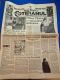 ziarul cotidianul 6 - 7 februarie 1993 - articol hillary clinton,poster iris,alexandru darie,echipa de fotbal rapid bucuresti