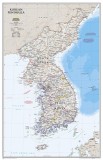National Geographic: Korean Peninsula Classic Wall Map (23.25 X 35.75 Inches)