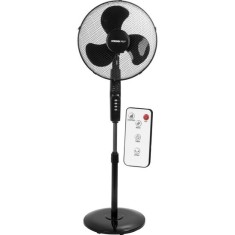 Ventilator cu picior pentru podea, 45 W, 3 viteze, telecomanda, inaltime reglabila, 100-125 cm, diametru 40 cm, Strend Pro