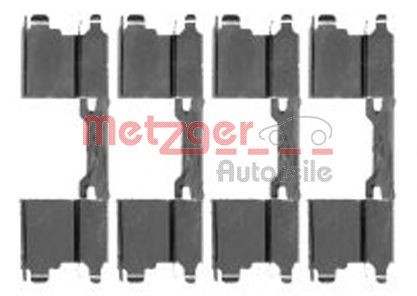 Set accesorii, placute frana MERCEDES SPRINTER 4,6-t platou / sasiu (906) (2006 - 2016) METZGER 109-1762