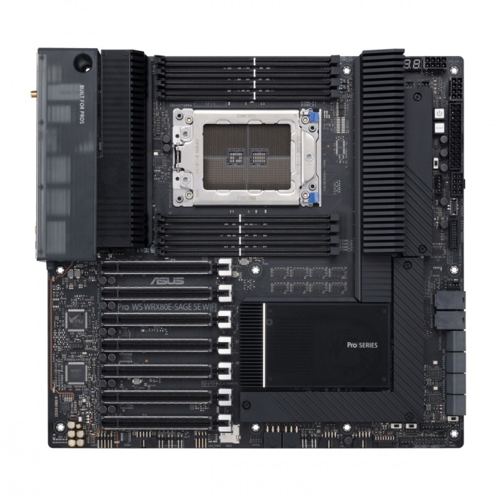 PLACA de BAZA Asus &quot;PRO WS WRX80E-SAGE&quot;, skt sWRX8, EATX, AMD WRX80, 8 x DDR4, max. 2048 GB, 8 x SATA, 3 x M.2, 7.1, &quot;PRO WS WRX80E-SAGE&quot;