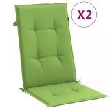 Cumpara ieftin Perne scaun spatar inalt 2 buc. melanj verde 120x50x4 cm textil