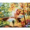 Tablou indragostiti pictat manual, Armonie in doi, stilizat, 70x50cm ulei pe panza, superb