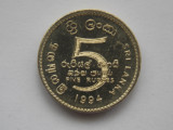 5 RUPEES 1994 SRI LANKA, Asia