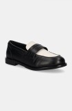 Aldo mocasini de piele ADIBAEN femei, culoarea negru, cu toc plat, 13838591 ADIBAEN