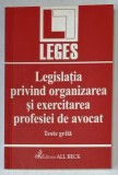LEGISLATIA PRIVIND ORGANIZAREA SI EXERCITAREA PROFESIEI DE AVOCAT , TESTE GRILA , 2002