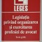 LEGISLATIA PRIVIND ORGANIZAREA SI EXERCITAREA PROFESIEI DE AVOCAT , TESTE GRILA , 2002