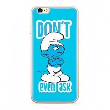 HUSA CAPAC TPU / GLASS, THE SMURFS 016, APPLE IPHONE XS MAX CU LICENTA, BLISTER foto