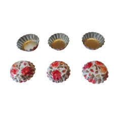 Forma pentru mini Tarte, Set 6 cavitati, Roz, 6.5 cm, 387COF