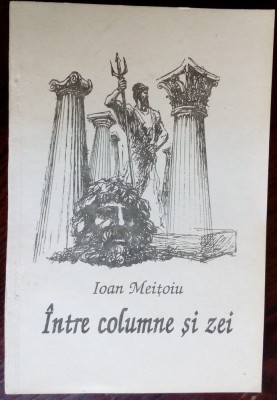 IOAN MEITOIU-INTRE COLUMNE SI ZEI&amp;#039;96/coperta M.CHIRNOAGA/vignete MIHU VULCANESCU foto