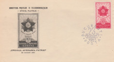 1951 Romania - FDC Ordinul Apararea Patriei, LP 287 foto