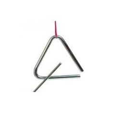 Trianglu muzical Goki, 10 cm, metal, 3 ani+