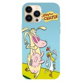 Husa compatibila cu Apple iPhone 12 Mini model Cow and Chicken, Silicon, TPU, Viceversa, Transparent, Carcasa