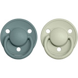 BIBS De Lux Natural Rubber Size 2: 6+ months suzetă 2 buc