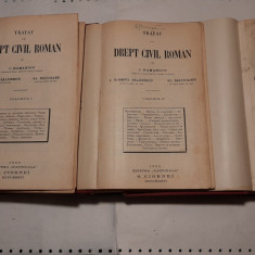C. HAMANGIU , ROSETTI BALANESCU - TRATAT DE DREPT CIVIL ROMAN - 3 VOLUME - 1928