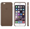 Husa Originala Apple iPhone 6 Plus / iPhone 6S Plus Piele - MGQR2ZM/A, Maro