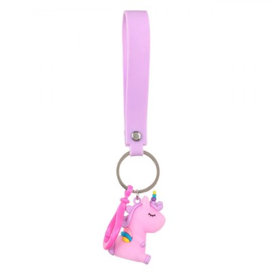 Breloc Copii, Unicorn, Curea, Culoare Lila, Dimensiuni 3.5x5cm foto
