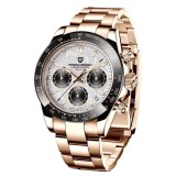 Ceas Bărbați Pagani Design PD-1644 Rose Gold, Chronograph VK63 Seiko, 40mm, Sticlă Safir, Oțel Inoxidabil, Elegant Sport