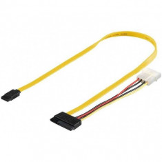 Cablu adaptor sata data power la sata si molex 5.25 Goobay