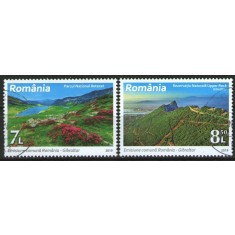 Romania 2019 - parcuri nationale, serie stampilata