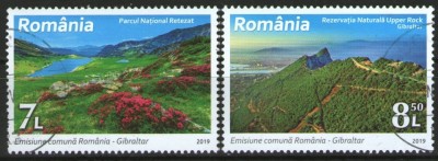 Romania 2019 - parcuri nationale, serie stampilata foto
