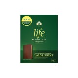 NLT Life Application Study Bible, Third Edition, Large Print (Red Letter, Leatherlike, Brown/Tan)