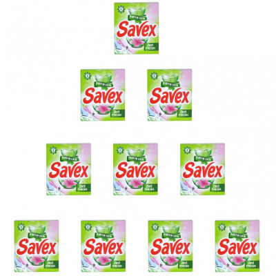 10 x Savex Fresh Automax 2in1, Detergent pentru rufe, 10 x 300g foto