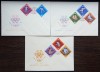 FDC ROMANIA - JOCURILE OLIMPICE DE IARNA INNSBRUCK - 25.11.1964 - SERIE COMPLETA, Romania de la 1950, Sport