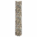 vidaXL St&acirc;lp de gabion, &Oslash;30x150 cm, oțel galvanizat, circular 152013