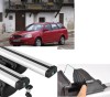 Bare Transversale Aluminiu Chevrolet Lacetti SW, 121cm, Gri, Set 2 buc, Portbagaj Auto Premium cu Cheie, ALM