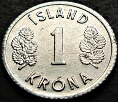 Moneda 1 COROANA - ISLANDA, anul 1978 * cod 552 B