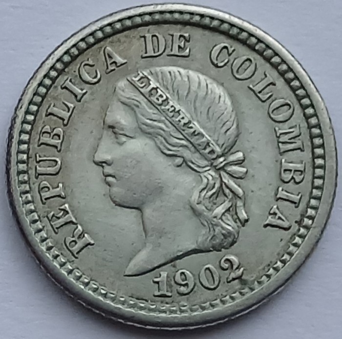 Columbia, 5 Centavos 1902
