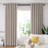 Cumpara ieftin Set draperie din catifea blackout cu inele albe, Madison, 200x215 cm, densitate 700 g/ml, Grullo, 2 buc