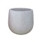 Ghiveci din ciment DHH005, rotund, 27 x 27 cm